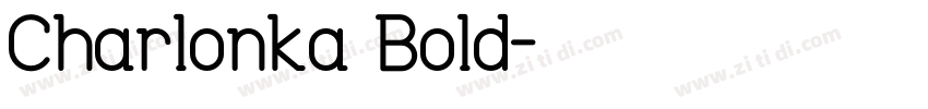 Charlonka Bold字体转换